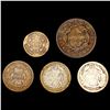 Image 2 : [5] 1841-1883 Assorted US Type Coins NICELY CIRCULATED