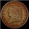 Image 1 : 1834 Classic Head Half Cent CLOSELY UNCIRCULATED