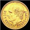 Image 1 : 1919 Mexico 2.5 Peso Gold .0603oz AGW CLOSELY UNCIRCULATED