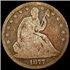 Image 1 : 1877 Seated Liberty Half Dollar NICELY CIRCULATED