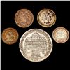 Image 2 : [5] 1840-1946 Assorted US Type Coins HIGH GRADE