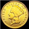 Image 1 : 1854 $3 Gold Piece NICELY CIRCULATED