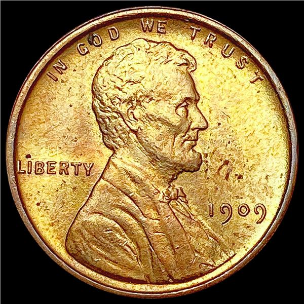 1909 VDB RED Wheat Cent UNCIRCULATED