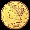 Image 1 : 1880-S $5 Gold Half Eagle CLOSELY UNCIRCULATED