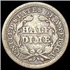 Image 2 : 1855 Seated Liberty Half Dime NICELY CIRCULATED