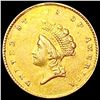 Image 1 : 1854 Rare Gold Dollar CLOSELY UNCIRCULATED