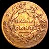 Image 2 : 1828 13 Stars Classic Head Half Cent NICELY CIRCULATED