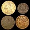 Image 1 : [4] 1808-1853 Assorted US Type Coins HIGH GRADE