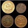 Image 2 : [4] 1808-1853 Assorted US Type Coins HIGH GRADE