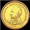 Image 2 : 1905 Lewis & Clark Rare Gold Dollar UNCIRCULATED