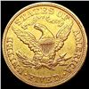 Image 2 : 1880 $5 Gold Half Eagle CLOSELY UNCIRCULATED