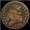 Image 1 : 1809 Classic Head Half Cent NICELY CIRCULATED