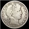 Image 1 : 1913 Barber Half Dollar NICELY CIRCULATED