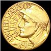 Image 1 : 1915-S Pan-Pac Rare Gold Dollar UNC