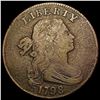 Image 1 : 1798 Draped Bust Cent NICELY CIRCULATED