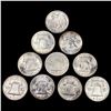 Image 2 : 1944-1954 BU Half Dollar Lot (10) HIGH GRADE