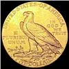 Image 2 : 1909 D $5 Gold Half Eagle CHOICE AU