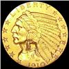 Image 1 : 1910 $5 Gold Half Eagle CHOICE AU