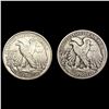 Image 2 : [2] 1938&1942 Walking Liberty Half Dollar HIGH GRADE