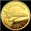 Image 2 : 1981 Space Shuttle Columbia 24k Gold Medal UNCIRCULATED