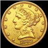 Image 1 : 1882 $5 Gold Half Eagle CLOSELY UNCIRCULATED