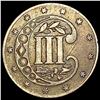 Image 2 : 1855 Silver Three Cent NEARLY UNCIRCULATED