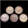 Image 2 : [5] 1893 Columbian Expo Half Dollars [5 Coins] HIGH GRADE