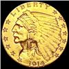 Image 1 : 1914-D $2.50 Gold Quarter Eagle HIGH GRADE