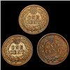 Image 2 : 1875-1881 Indian Head Cent Lot (3) HIGH GRADE