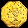 Image 1 : 1870 Octagonal California Gold Half Dollar CLOSELY UNCIRCULATED