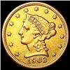 Image 1 : 1903 $2.50 Gold Quarter Eagle CLOSELY UNCIRCULATED