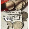 1000 Liberty Victory Nickels-Mixed Dates/Condition