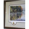 Image 2 : Framed Ducks Unlimited Canada "Reflections of Autumn" Artist Jake Vandenbrink Signed 652/2650 (20.5"