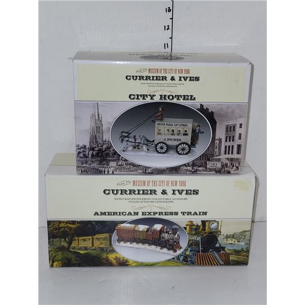 Vintage 2009  Museum Of The City New York Currier & Ives Collectible Polyresin City Hotel