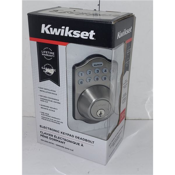 New Kwikset Electronic Keypad Deadbolt