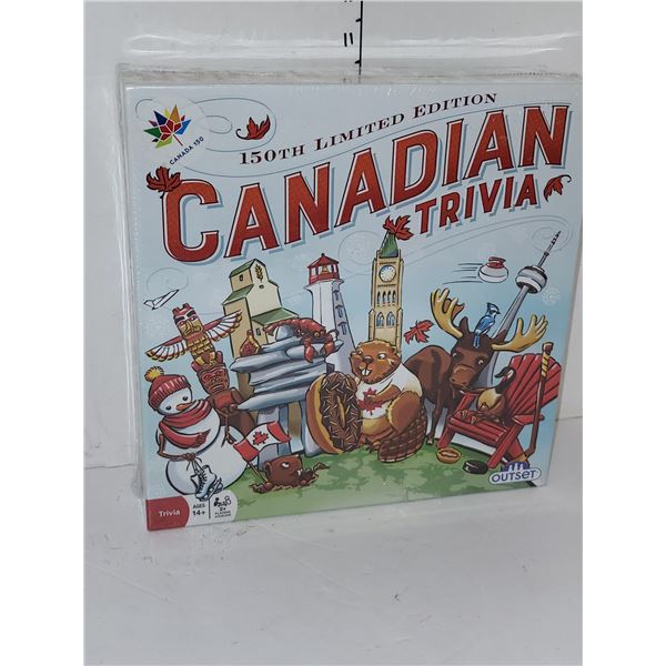Sealed Outset Canadian Trivia 150th Edition Board Game