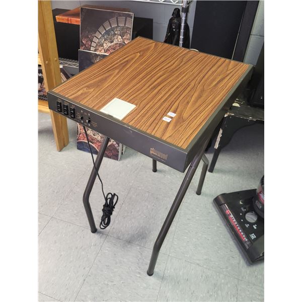 Glenwood Portable Projector Table - Working Light and Folds Down for easy transportation