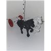 Image 1 : Cast Iron 2 Horse and Part of Stagecoach - Ideal for Parts only, or completeion if you have the stag