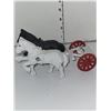 Image 3 : Cast Iron 2 Horse and Part of Stagecoach - Ideal for Parts only, or completeion if you have the stag