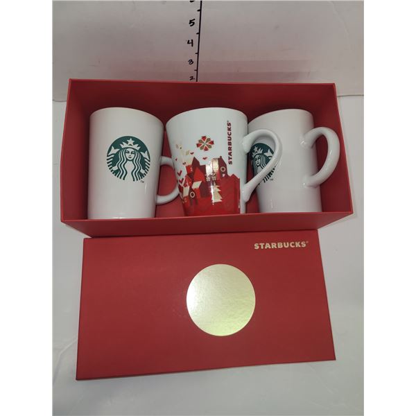 Boxed 2011 Trio of Starbucks Mugs