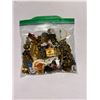Image 1 : Sandwich Baggie of Various Pin Back Pins and Buttons