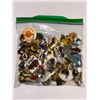 Image 2 : Sandwich Baggie of Various Pin Back Pins and Buttons