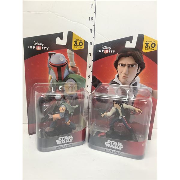 Sealed 2 Disney Infinity 3.0 Edition Star Wars Han Solo & Boba Fett