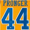 Image 2 : CHRIS PRONGER SIGNED ST. LOUIS BLUES REVERSE RETRO JERSEY (FROZEN POND COA)