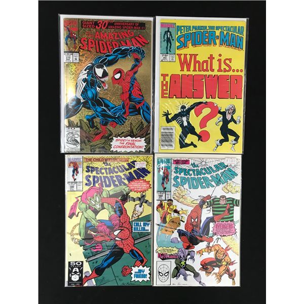 LOT OF 4 SPIDERMAN COMICS (MARVEL COMICS)