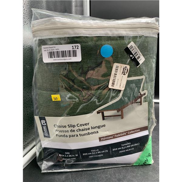 Classic Accessories Chaise Slip Cover (80in x 26in)