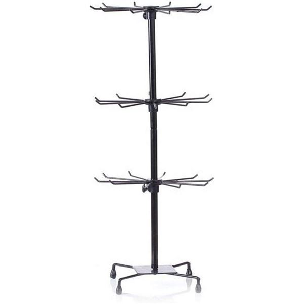 GREENWISH 3 Tier Countertop Spinner Display Stand Rotating Jewelry Display Rack Organizer Tower Revo