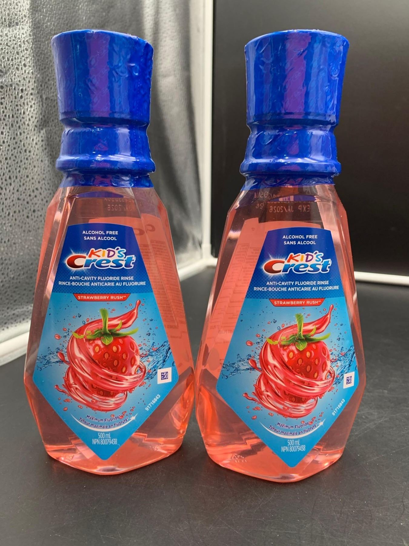 Crest Raspberry Rush Kids' Crest Anti-Cavity Flouride Rinse-Strawberry Rush (2 x 500ml)