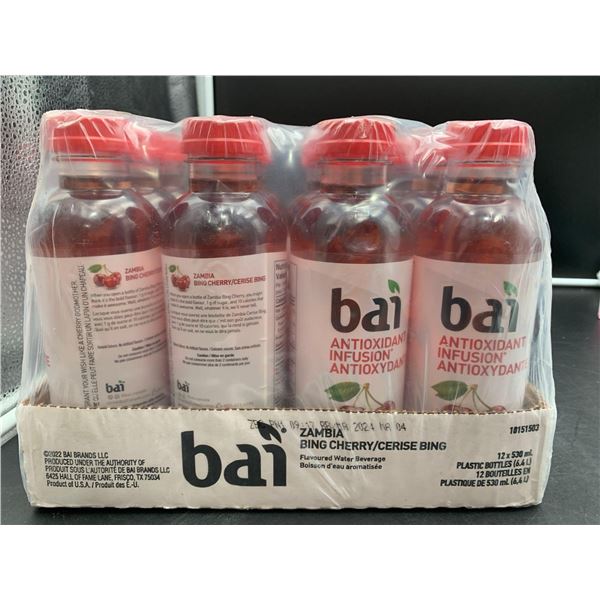 Bai Antioxidant Infusion- Zamba Bing Cherry Flavoured Water Beverage (12 x 530ml)