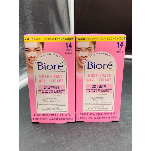 Biore Nose and Face Deep Cleansing Pore Strips (2 x 14ct)
